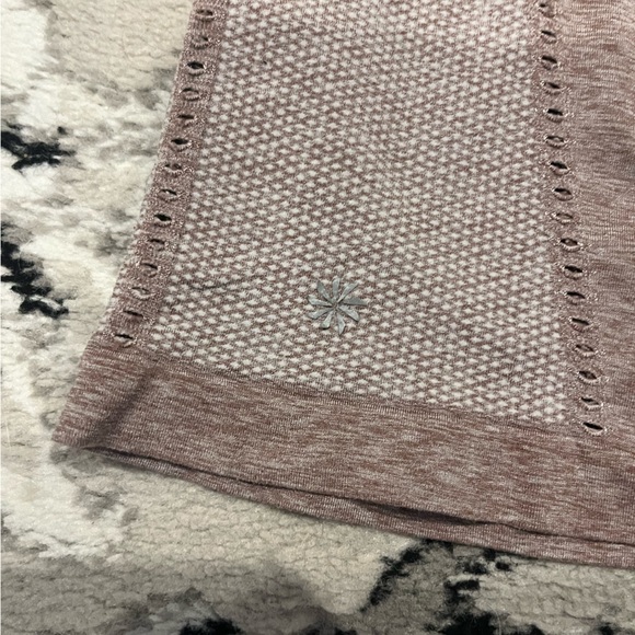 Athleta Workout Athletic Top Built In Shelf Bra Strappy Back Dusty Pink Small - Picture 6 of 11